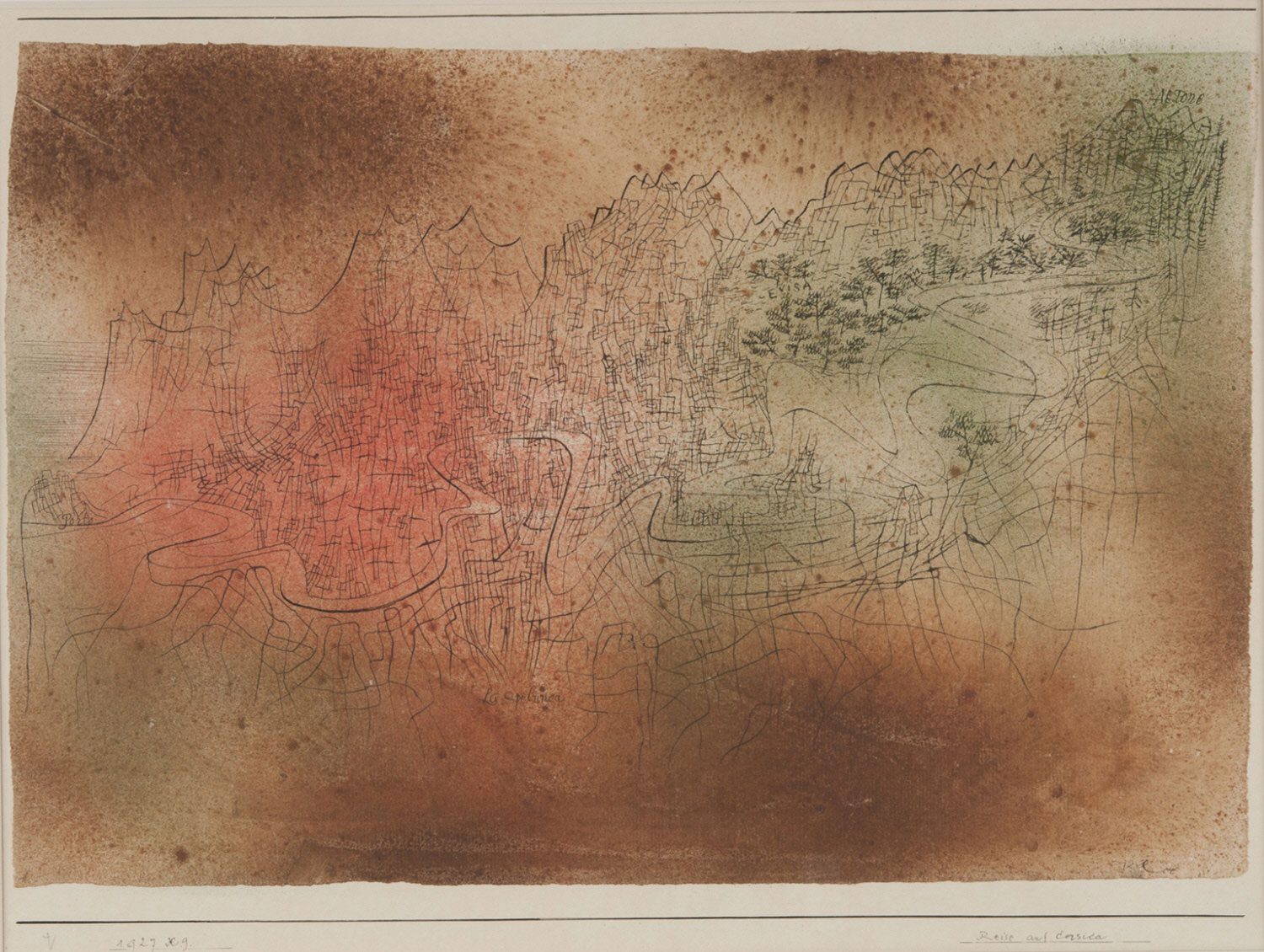 Journey in Corsica Paul Klee